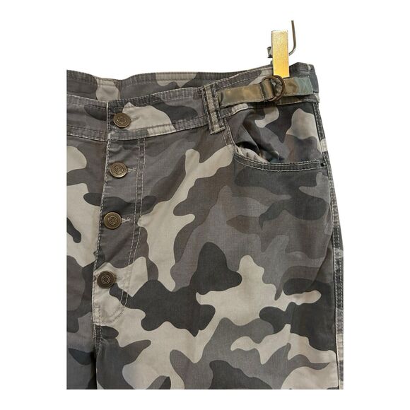 Sundance Reed Camo Pants Sz 14 Straight Leg Ankle Crop High Rise J27 - Picture 4 of 9